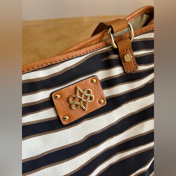 Antonio Melani Zebra Print Canvas Purse - Picture 3 of 11